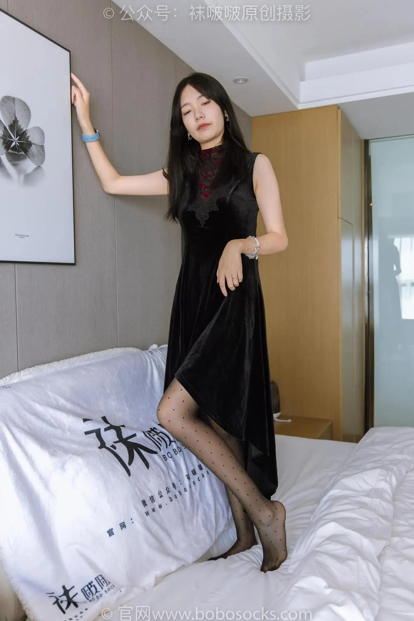 [BoBoSocks袜啵啵]NO.175 小甜豆-高跟鞋、黑丝 脚尖透明款 [140P]插图5